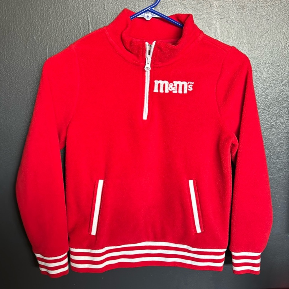 M&Ms fleece pullover youth Lrg 9/10